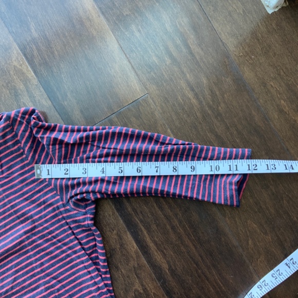 GAP Shirt Striped Boat Neck Red and Blue. Size S. - Picture 7 of 7